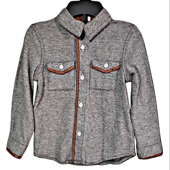 🤑Boys Genuine Kids by Oshkosh Long Sleeve Button Down Collared Cotton 3T Shirt - Picture 1 of 3